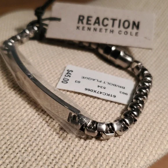 🧿SILVER TONE CHAIN LINK BRACELET - Picture 6 of 11